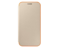 Samsung Neon Flip Cover do Galaxy A3 2017 złoty - 349026 - zdjęcie 1